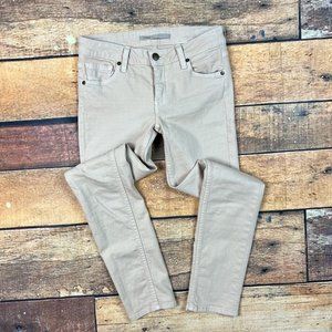 VINCE 5 Pocket Jeans Size 25 Waist Skinny Ankle Heartsmere Blush Tan V0930-20646